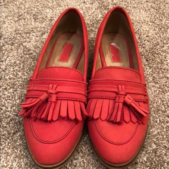 Topshop Shoes - TopShop Salmon Red Loafers size 38/7.5-8 Topshop Shoes - TopShop Salmon Red Loafers size 38/7.5-8
